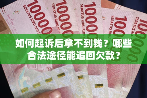 武汉如何起诉后拿不到钱？哪些合法途径能追回欠款？