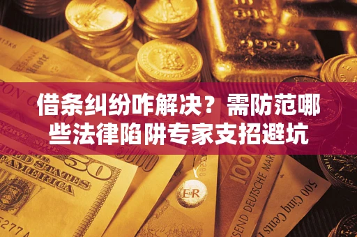 武汉借条纠纷咋解决？需防范哪些法律陷阱专家支招避坑