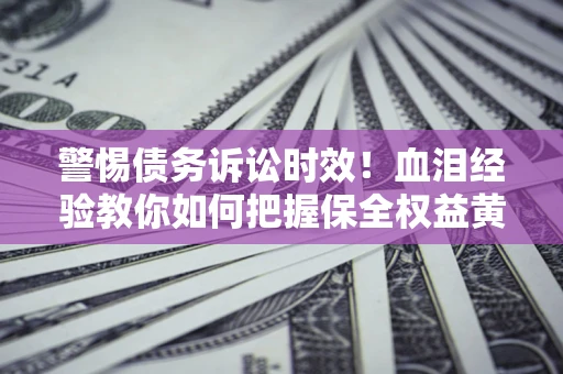 武汉警惕债务诉讼时效！血泪经验教你如何把握保全权益黄金期