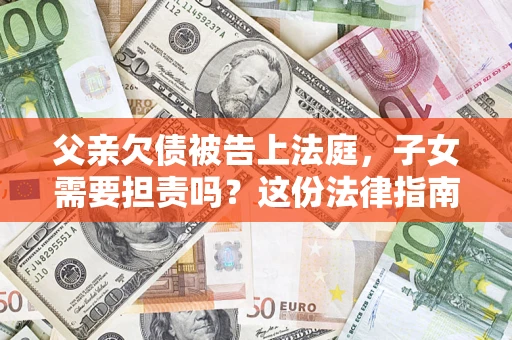 武汉父亲欠债被告上法庭，子女需要担责吗？这份法律指南必须看完