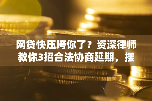 武汉网贷快压垮你了？资深律师教你3招合法协商延期，摆脱暴力催收！
