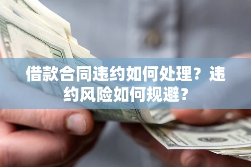 武汉借款合同违约如何处理？违约风险如何规避？