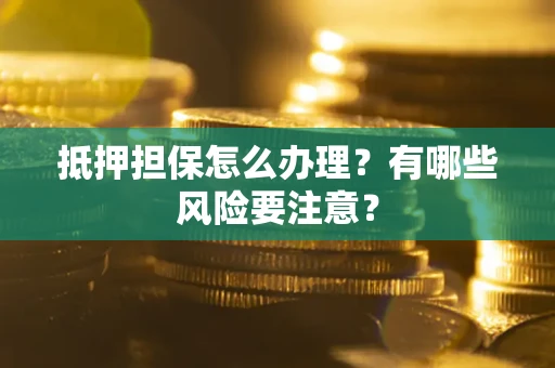 武汉抵押担保怎么办理？有哪些风险要注意？