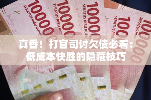 武汉真香！打官司讨欠债必看：低成本快胜的隐藏技巧