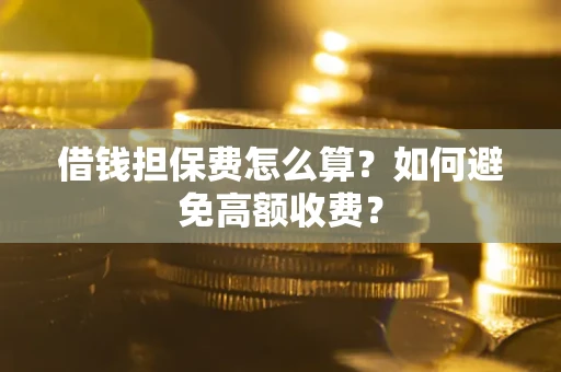 武汉借钱担保费怎么算？如何避免高额收费？