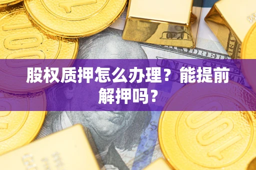 武汉股权质押怎么办理？能提前解押吗？