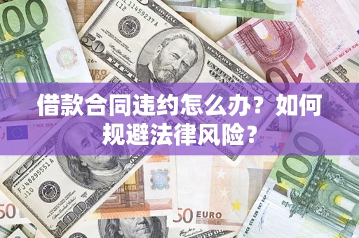 武汉借款合同违约怎么办？如何规避法律风险？